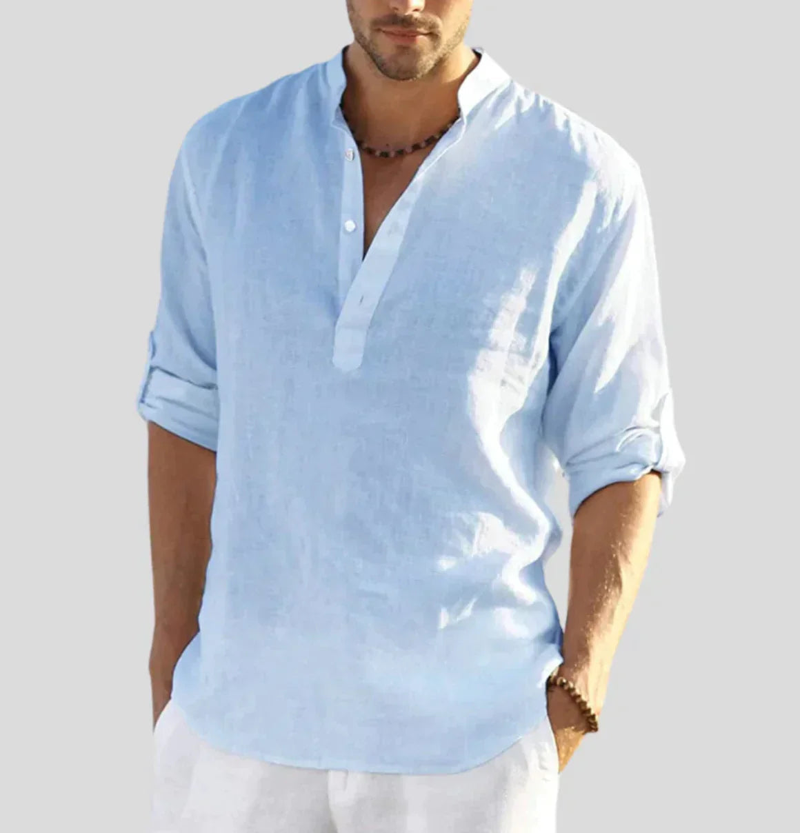 Elegant Linen Shirt | Men's Fashion Top 2