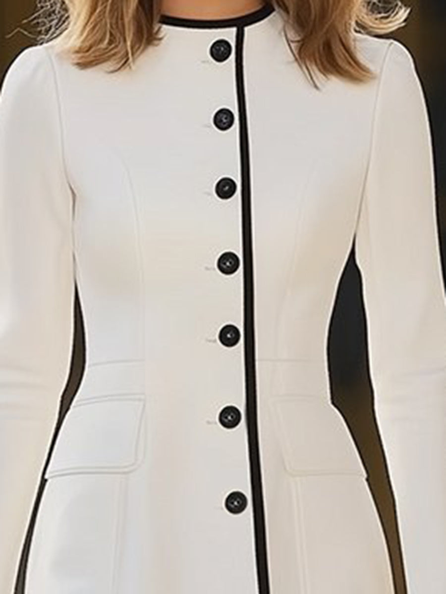 Elegant Round Neck Dress | Women's Festive Attire 3