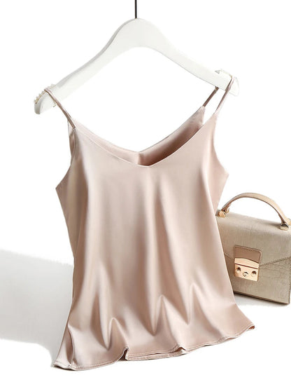 Elegant Satin Cami Top | Women's Spaghetti Strap Top 1