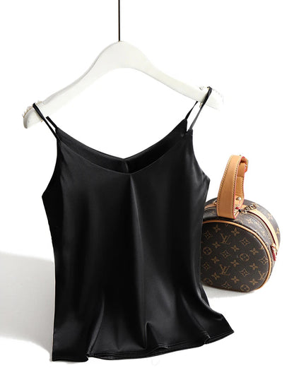 Elegant Satin Cami Top | Women's Spaghetti Strap Top 10