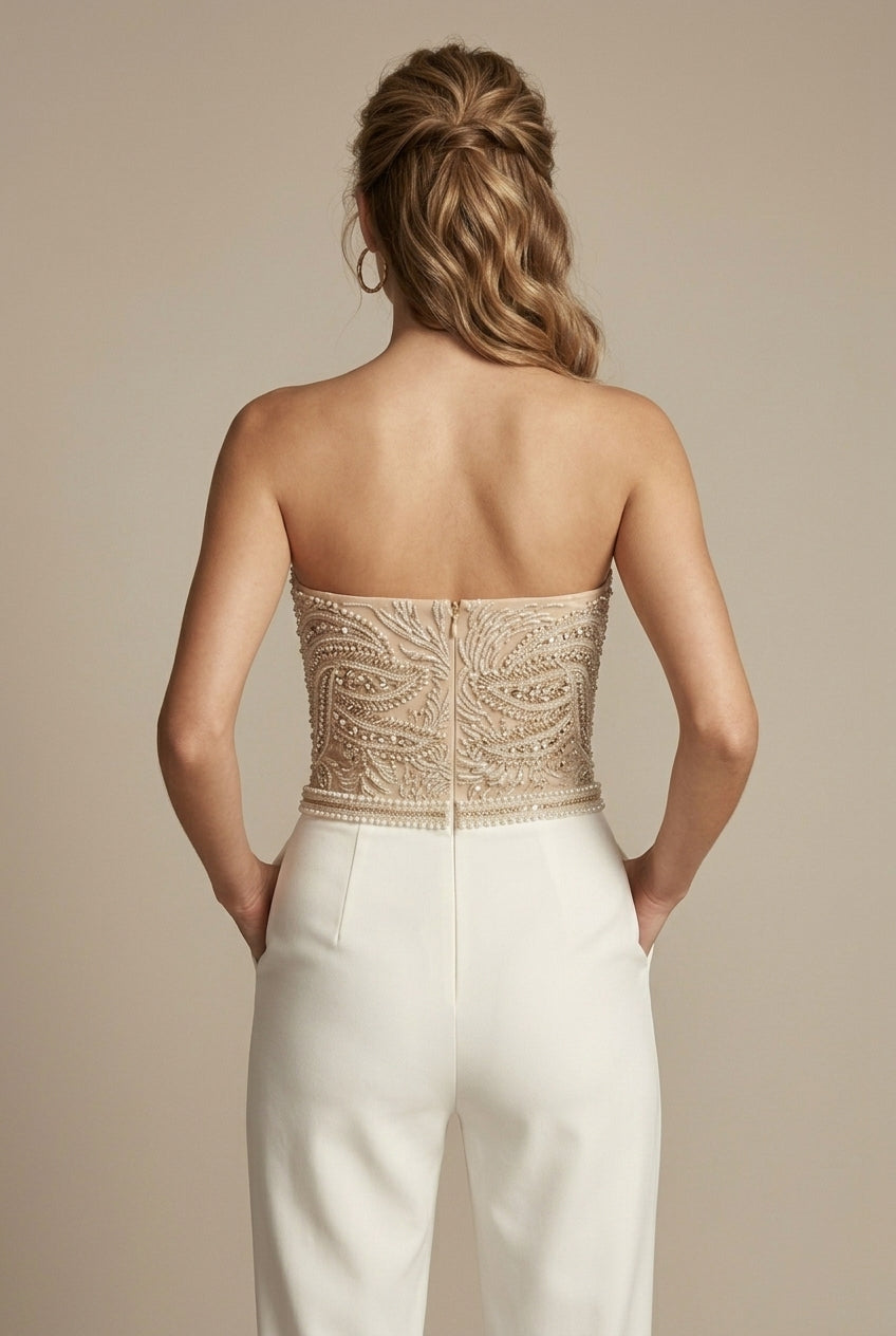 Elegant Sequin Jumpsuit | Women's Dressy Outfit 1