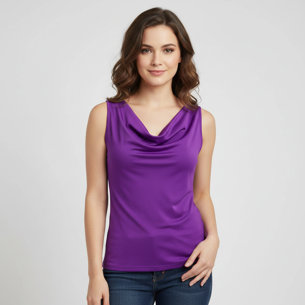 Elegant Silk Tank Top | Women's Casual Jersey Top 0