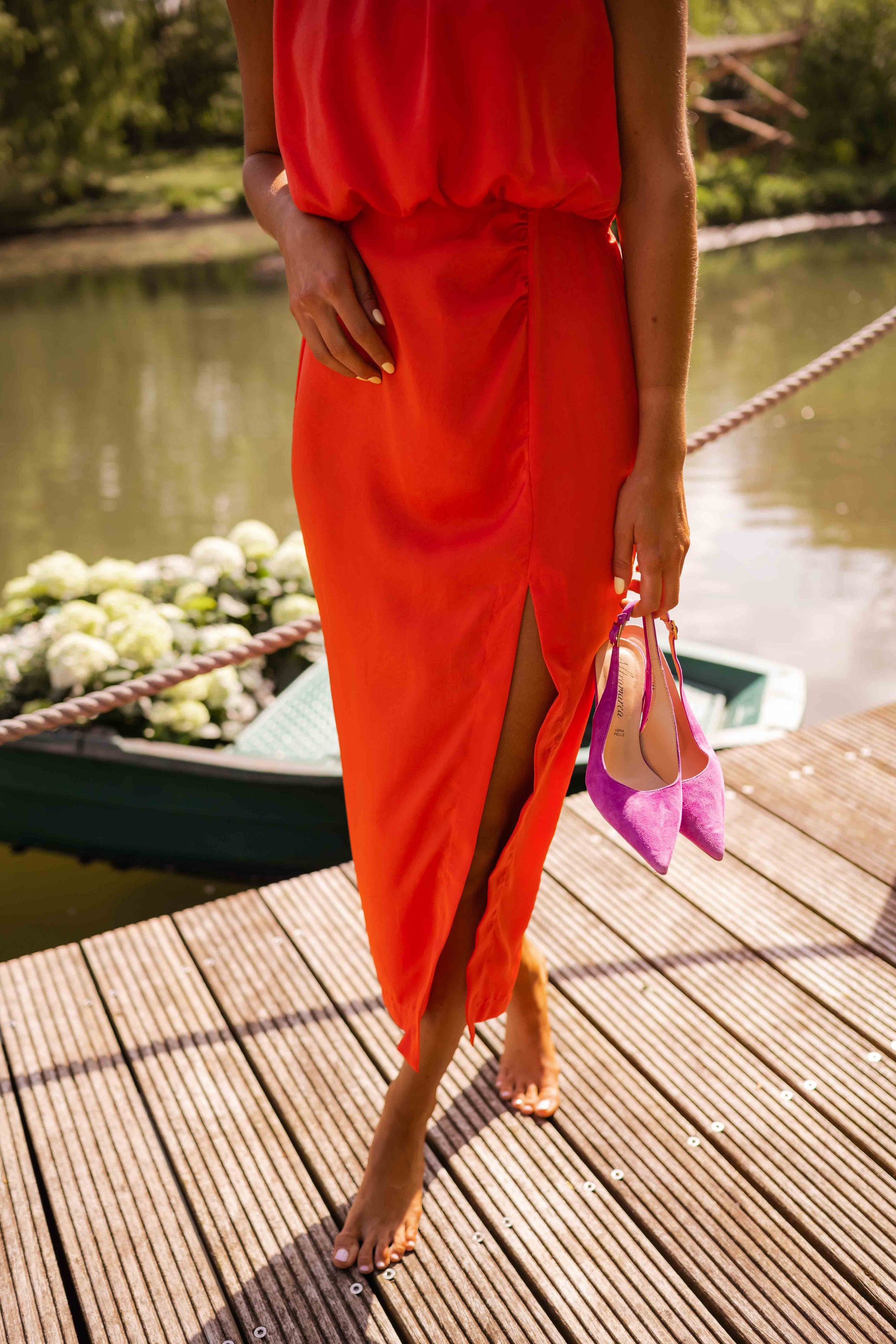Elegant Sleeveless Midi Dress | Summer Fashion 2