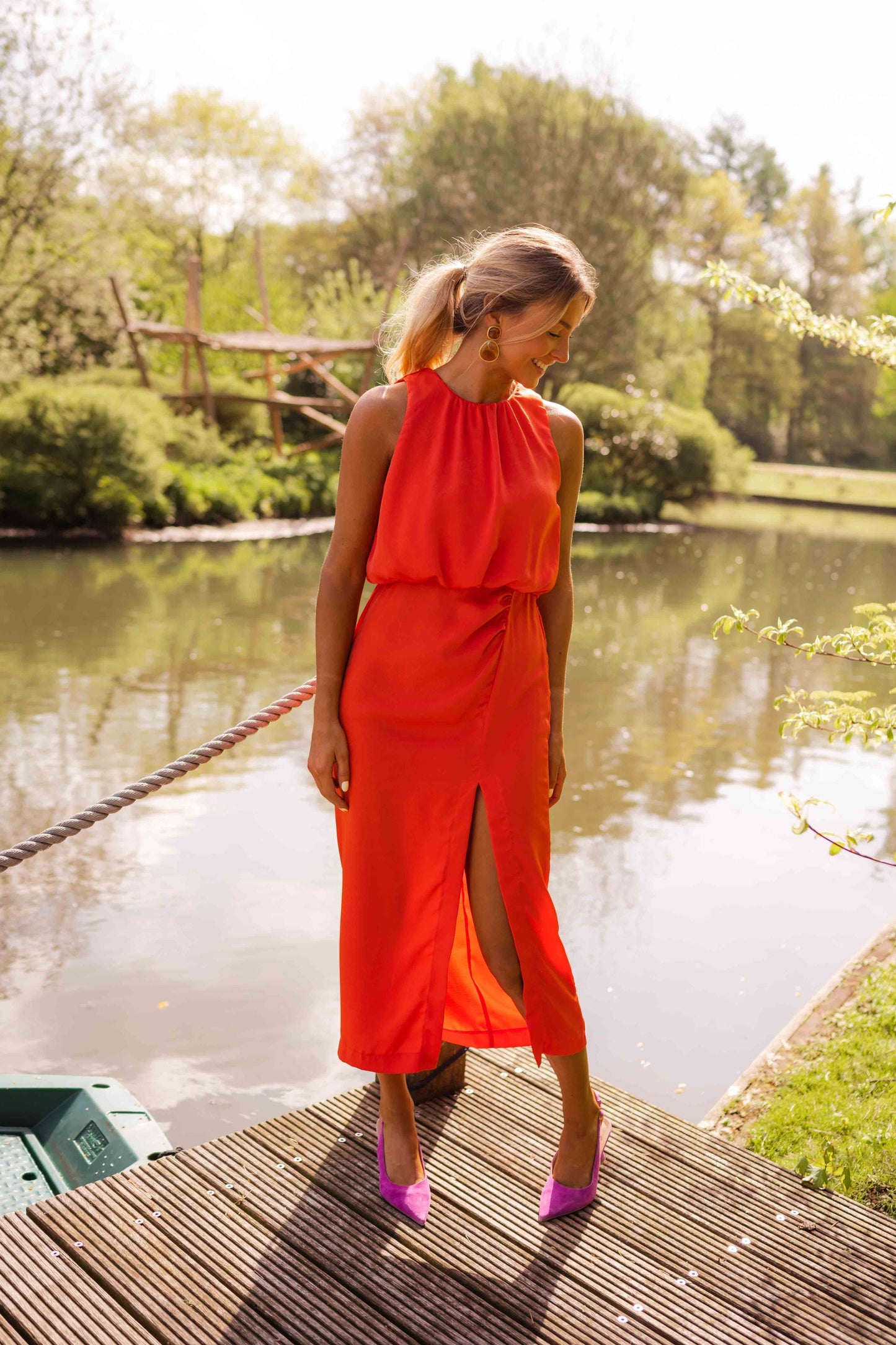 Elegant Sleeveless Midi Dress | Summer Fashion 7