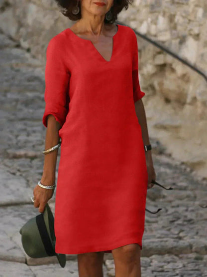 Elegant Summer Midi Dress | Women's Regular Fit 5