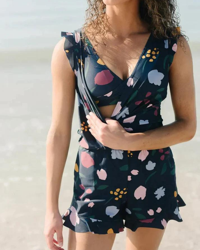 Elegant V-Neck Women's Swimsuit | Fashionable Swimwear 8