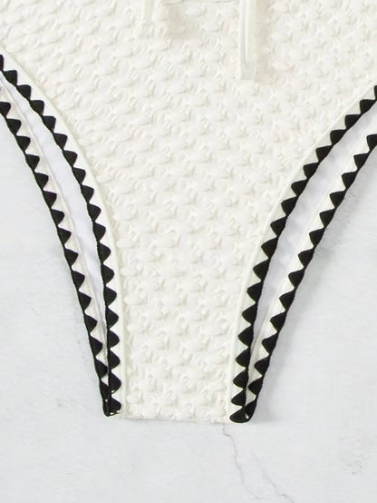 Elegant White Bandeau Bikini | 2-Piece Swimsuit Set 7