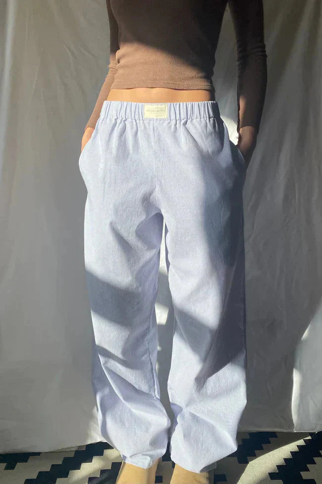 Elke | Women's Striped Summer Trousers 3