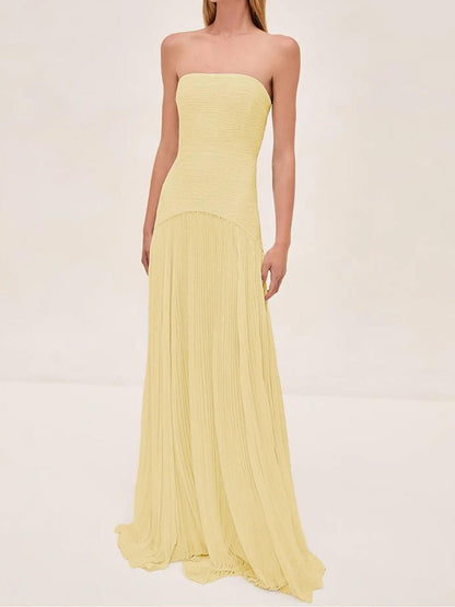 Elysian Reverie | Women's Maxi Dress Solid Color Size M Rib Knit 6