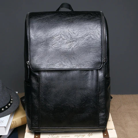 Executive Leather Backpack Brown 45x29x11 cm Eco-friendly Leather 4