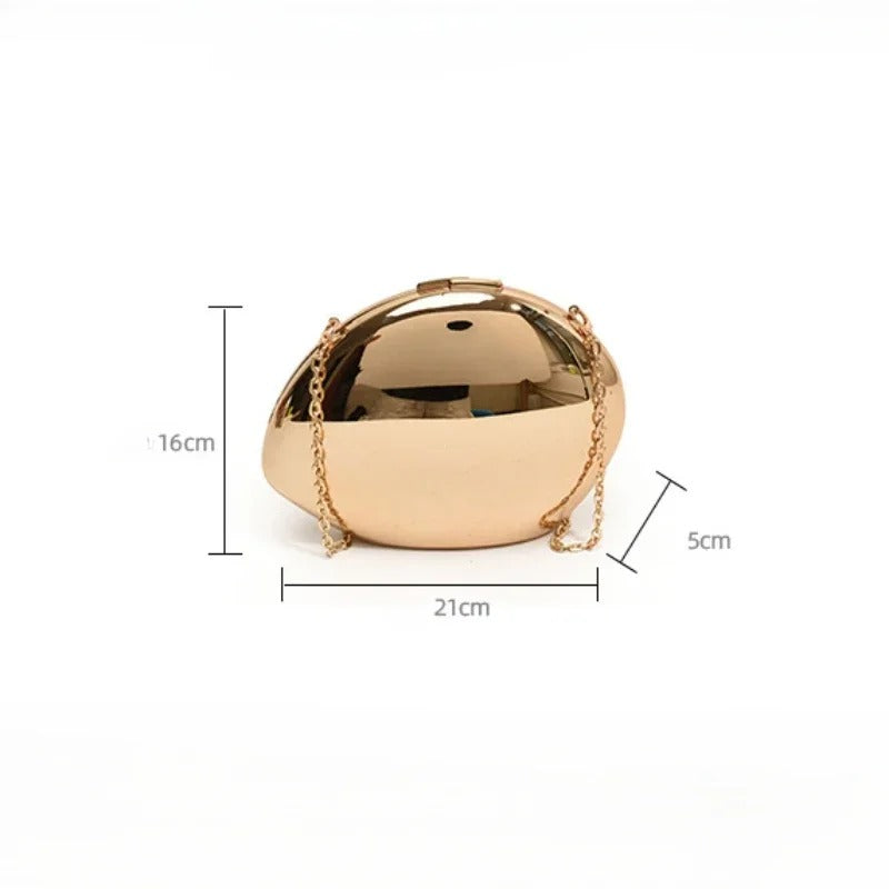 Fabricia Acrylic Bag | Clear One Size Acrylic with Metallic Accents 3