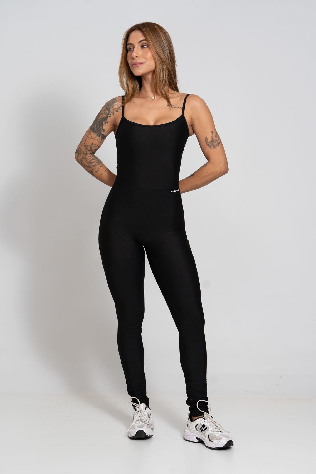 Fitness Jumpsuit Black Size S-M-L Polyamide Elastane 0