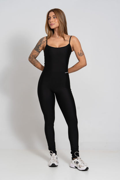 Fitness Jumpsuit Black Size S-M-L Polyamide Elastane 0