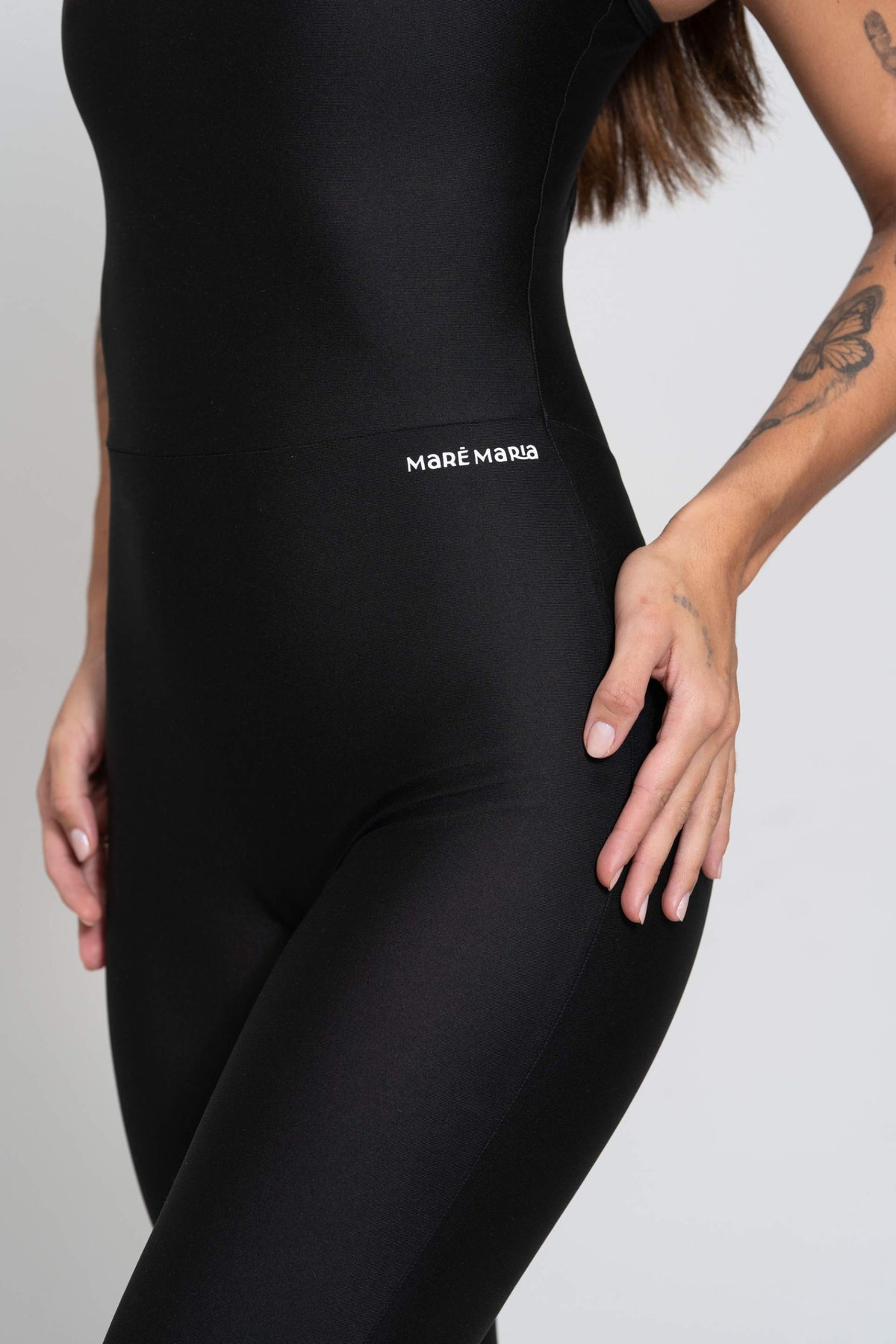 Fitness Jumpsuit Black Size S-M-L Polyamide Elastane 3