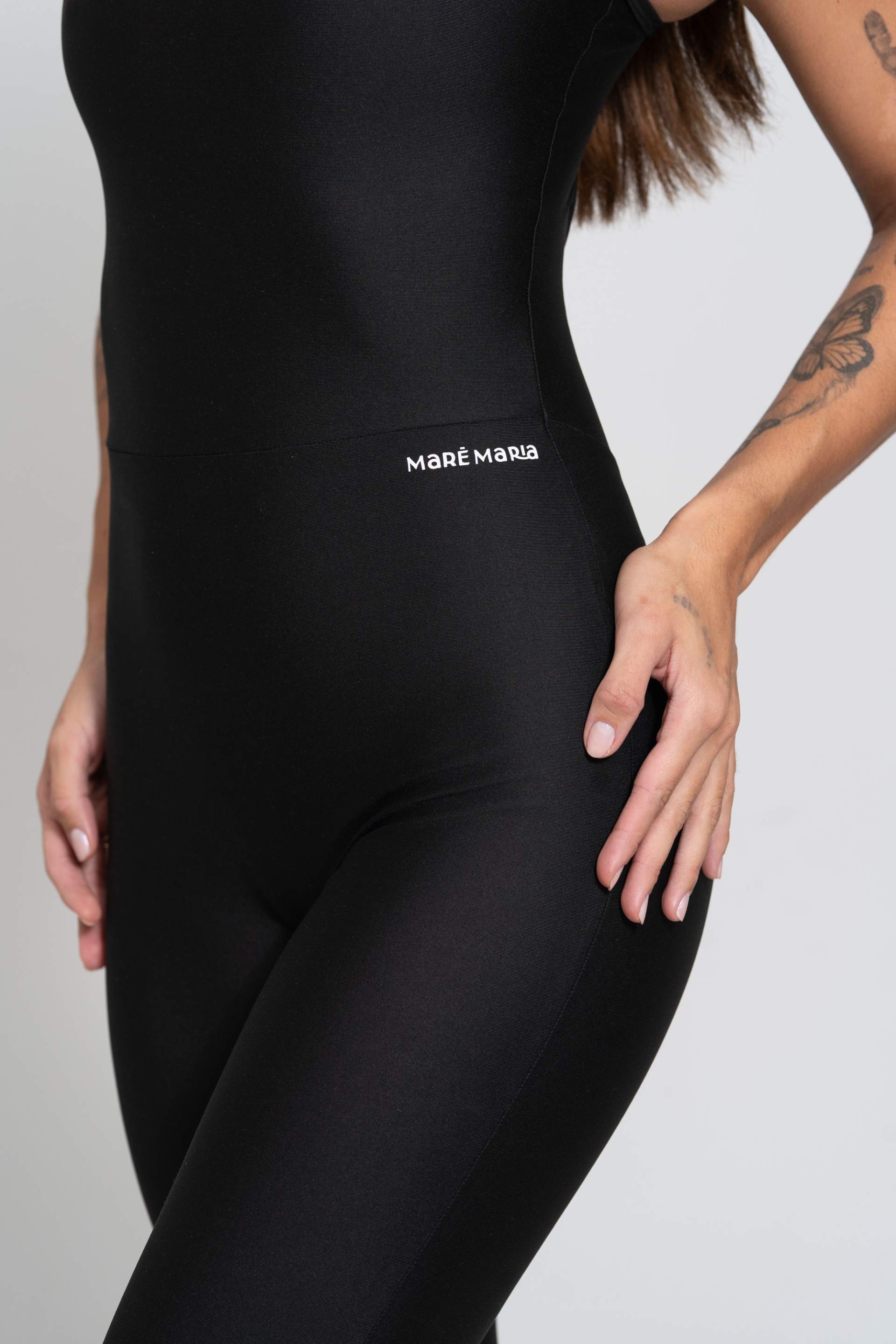 Fitness Jumpsuit Black Size S-M-L Polyamide Elastane 3