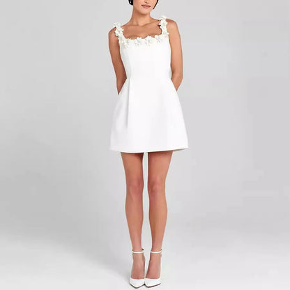 Floral Detail Mini Sheath Dress | Women's Summer Dress 1