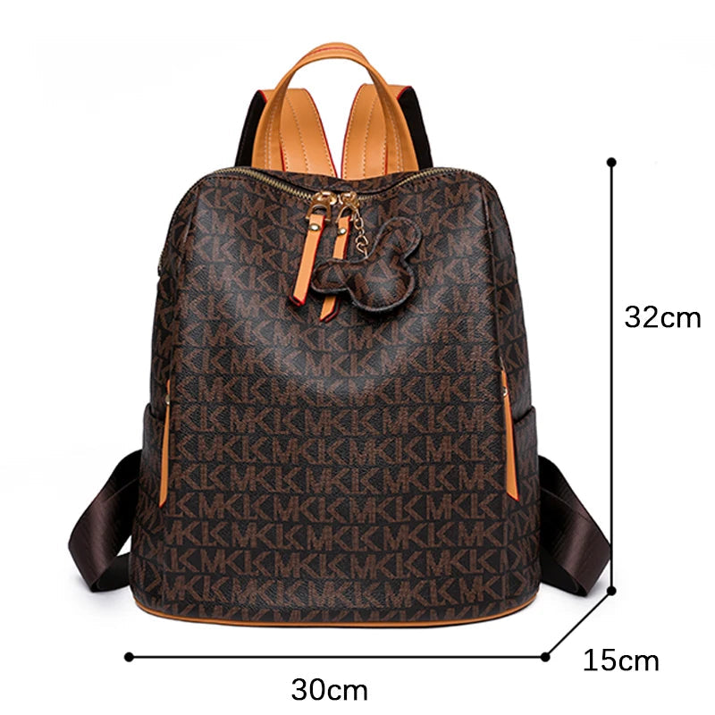 Genuine Leather Backpack | Women's Stylish Bag with Compartments 3