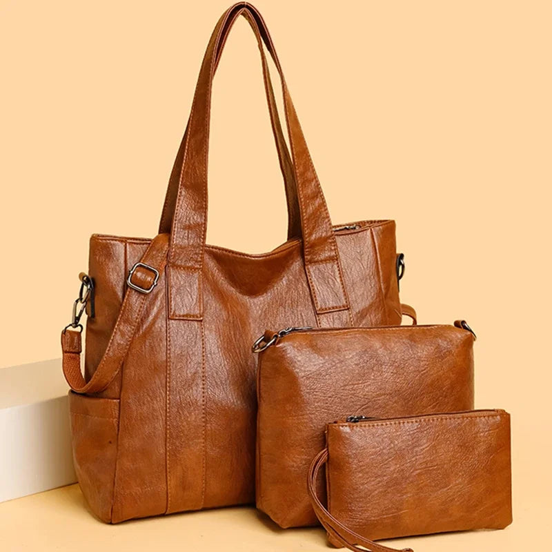 Genuine Leather Women's Shoulder Bag | Classic Handbag 0