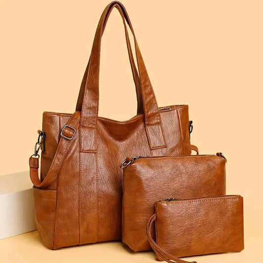 Genuine Leather Women's Shoulder Bag | Classic Handbag 0