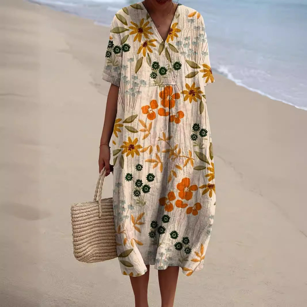 Hannah Floral V-Neck | Women's Summer Dress 2