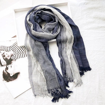 Heritage Stripe | Scarves for Women in Cotton-Linen Blend 0