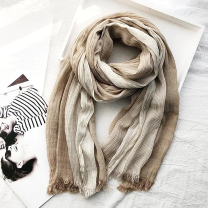 Heritage Stripe | Scarves for Women in Cotton-Linen Blend 2