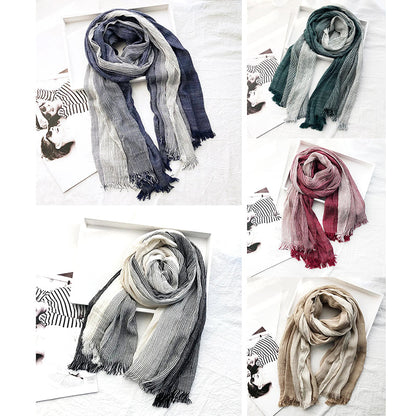 Heritage Stripe | Scarves for Women in Cotton-Linen Blend 5