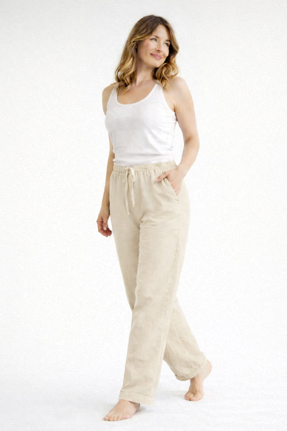 High-Waisted Loose Fit Palazzo Pants | Women's Trousers 5