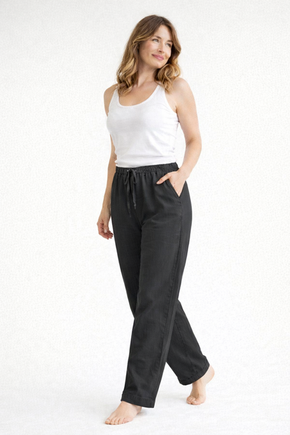 High-Waisted Loose Fit Palazzo Pants | Women's Trousers 6