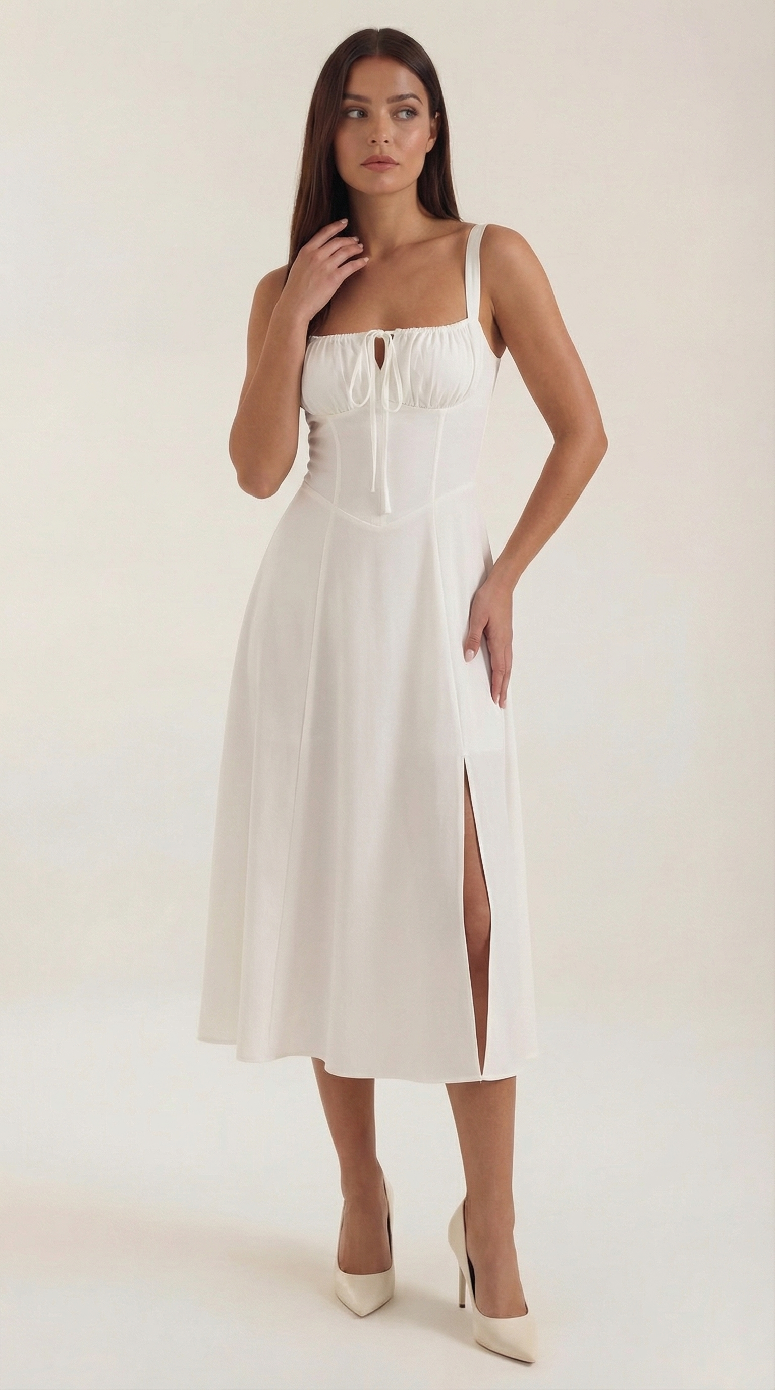 Jade Floral Midi Dress | Elegant A-Line Design for Women 0