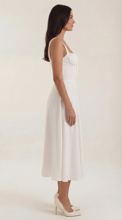 Jade Floral Midi Dress | Elegant A-Line Design for Women 1