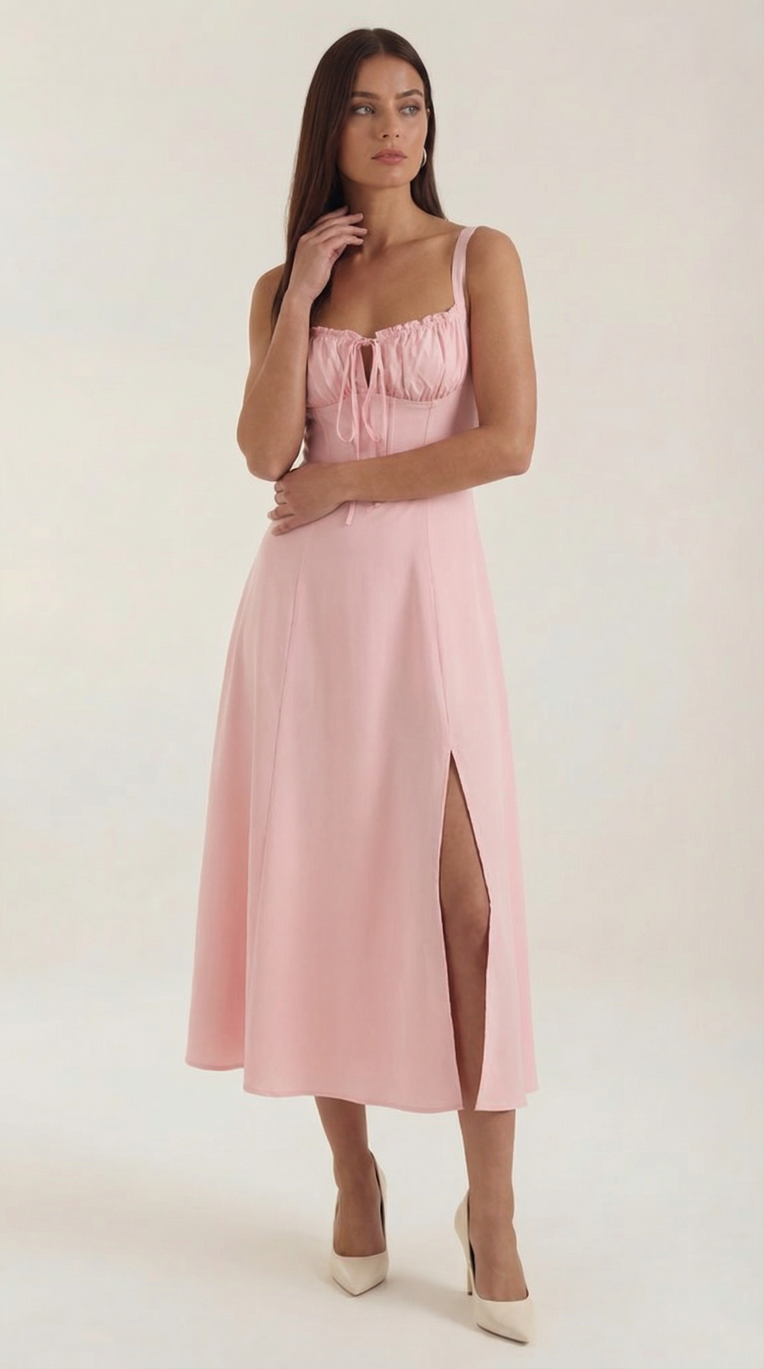 Jade Floral Midi Dress | Elegant A-Line Design for Women 10