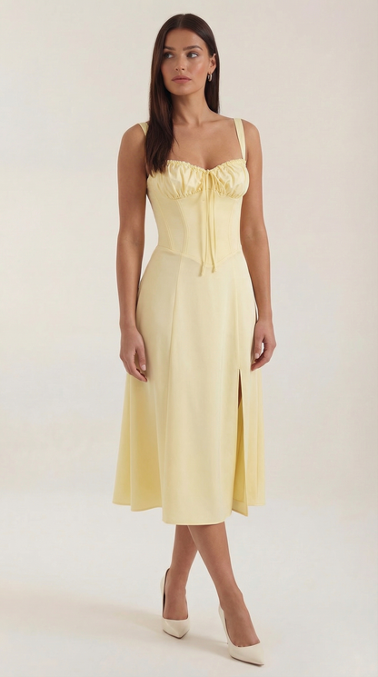 Jade Floral Midi Dress | Elegant A-Line Design for Women 11