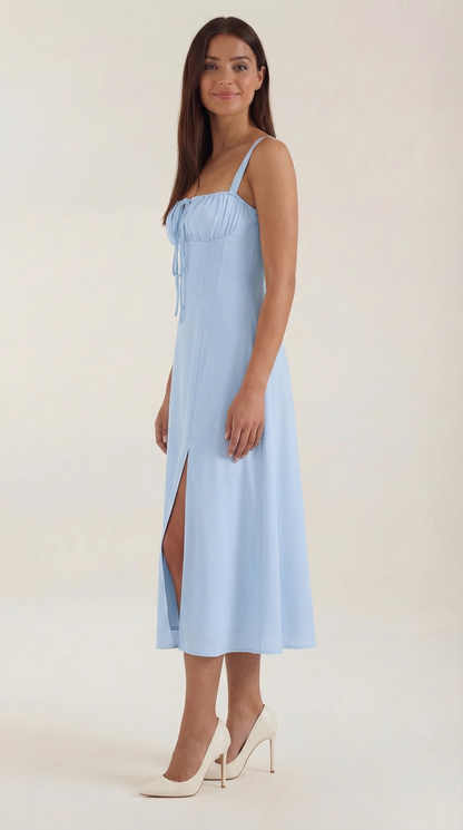 Jade Floral Midi Dress | Elegant A-Line Design for Women 6