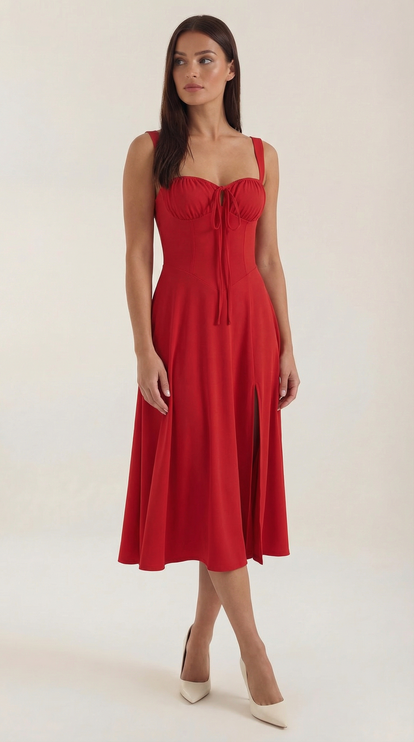 Jade Floral Midi Dress | Elegant A-Line Design for Women 9