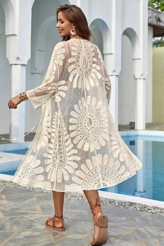 Joy Beach Cover-up | Lace White Size M Polyester 8