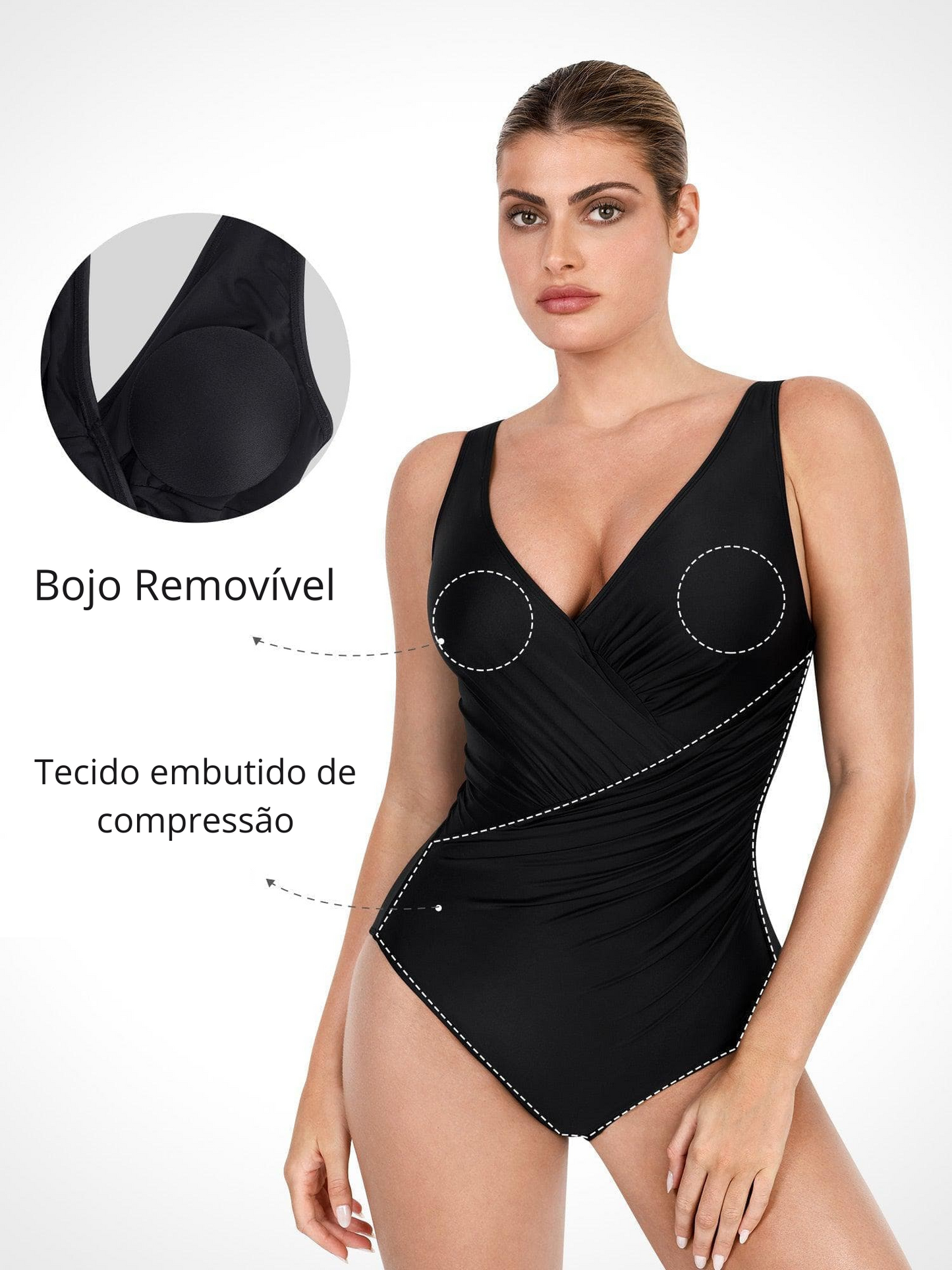 Juliana Modern Deep V-Neck Shaping Swimsuit 1