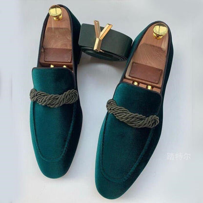 L'Élégance Velvet Loafers | Vegan Suede Slip-On Shoes 1