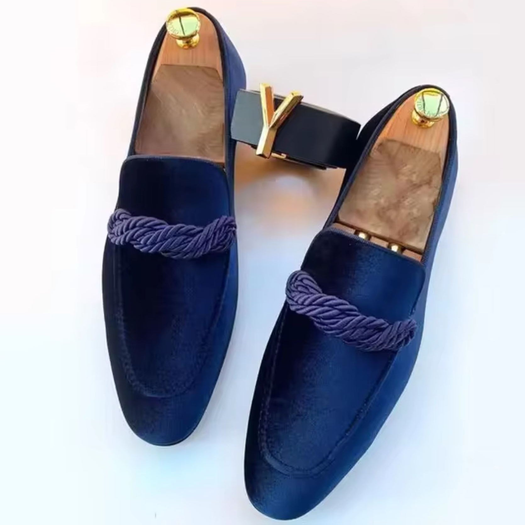 L'Élégance Velvet Loafers | Vegan Suede Slip-On Shoes 2