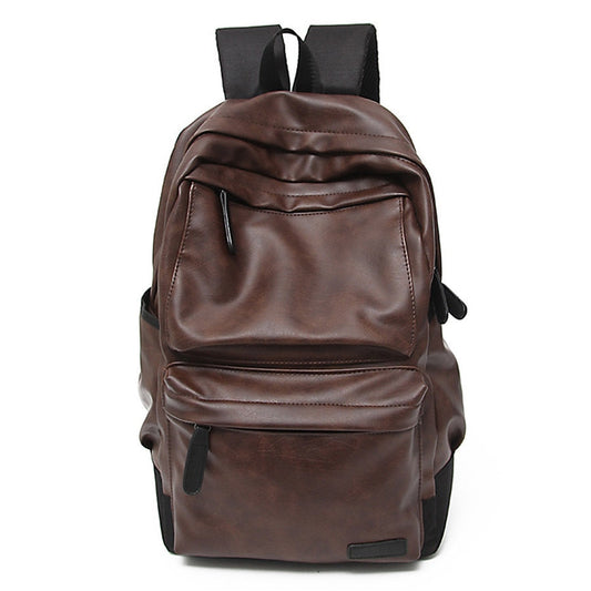 Leather Backpack Brown Size L Genuine Leather 0