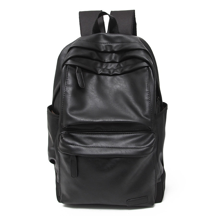 Leather Backpack Brown Size L Genuine Leather 2