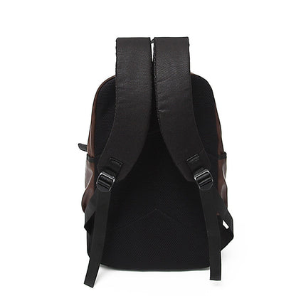 Leather Backpack Brown Size L Genuine Leather 3