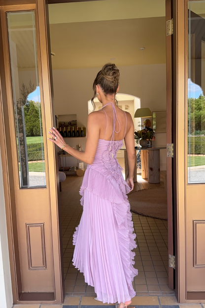Lilac Asymmetrical Ruffle Dress | Women's Summer Dress 1