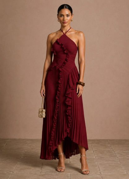 Lilac Asymmetrical Ruffle Dress | Women's Summer Dress 11