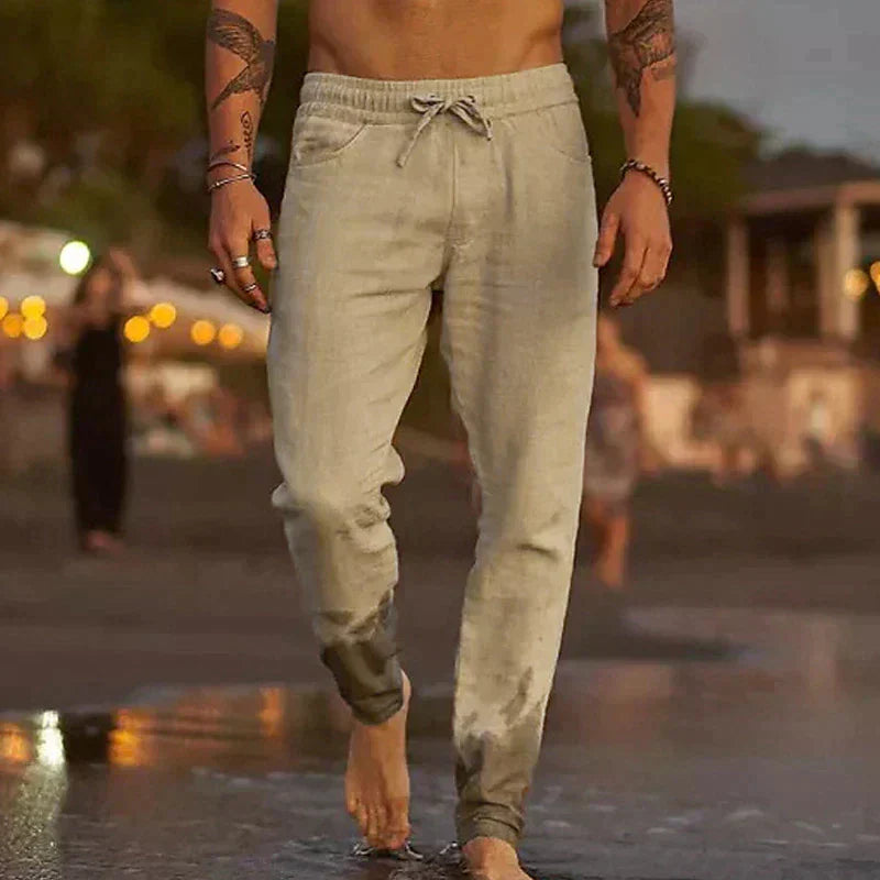 LinoVibe Classic | Men's Linen Pants for Summer Style 0