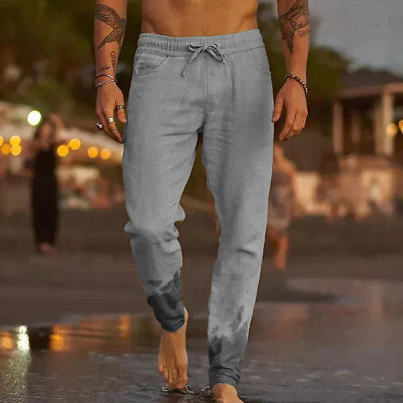 LinoVibe Classic | Men's Linen Pants for Summer Style 1