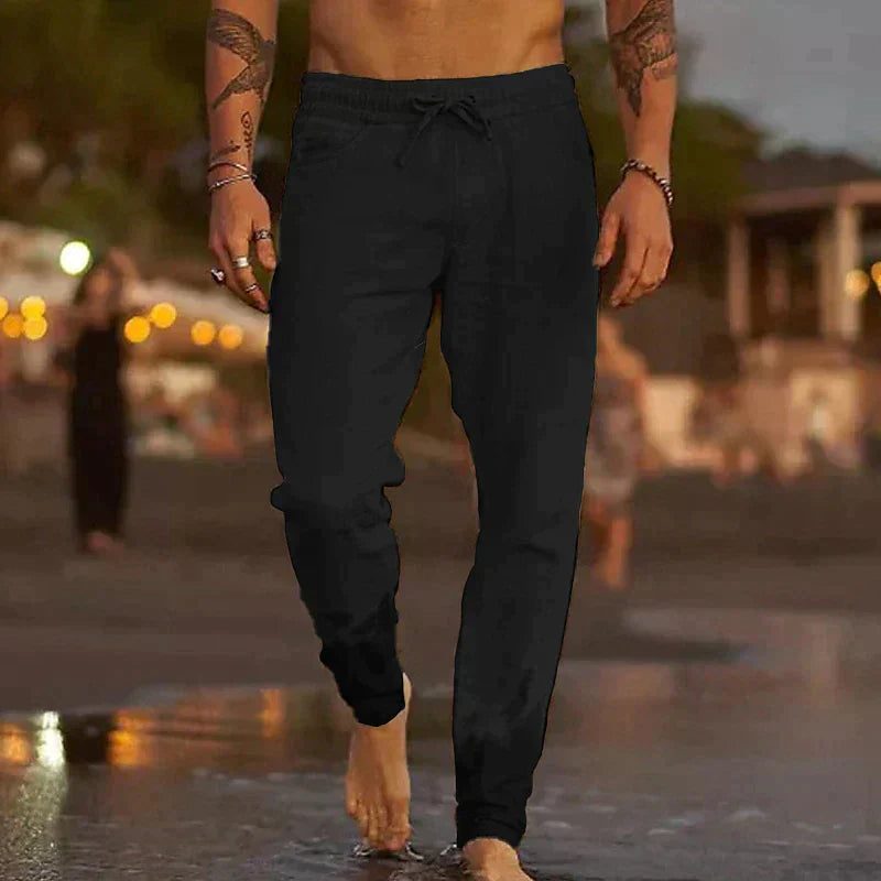 LinoVibe Classic | Men's Linen Pants for Summer Style 3