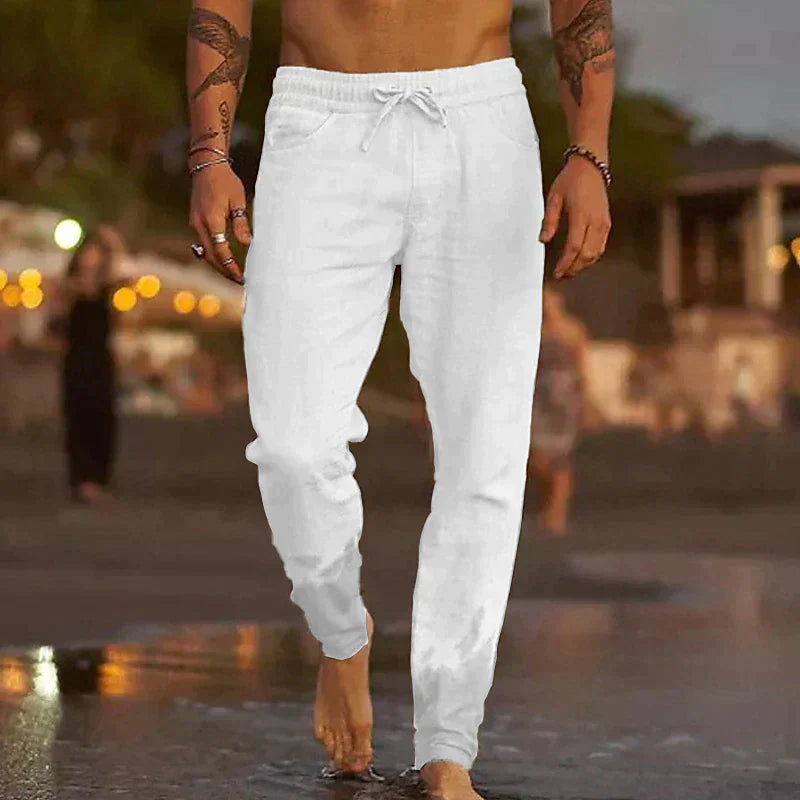 LinoVibe Classic | Men's Linen Pants for Summer Style 4
