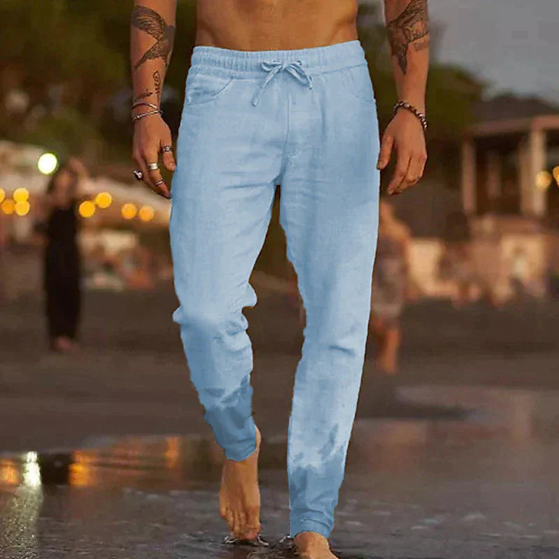 LinoVibe Classic | Men's Linen Pants for Summer Style 6
