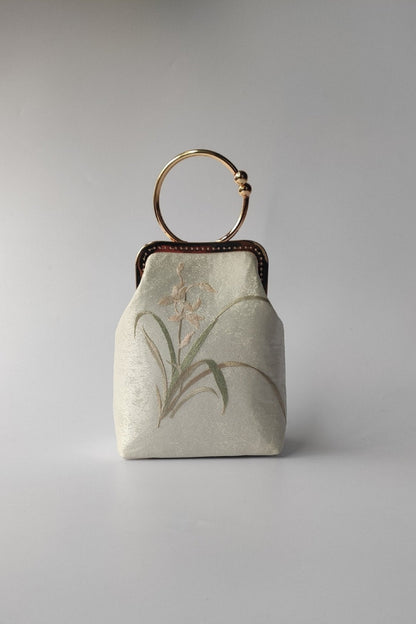 Liz Bag | Handbag Gold One Size Satin with Embroidery 0